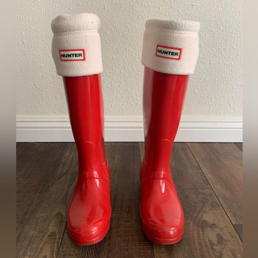 Hunter Red Rain Boots